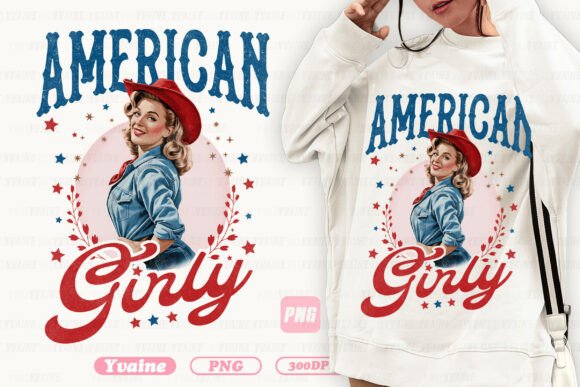 A Girly Twist on Patriotic Pride: The 4th of July PNG
