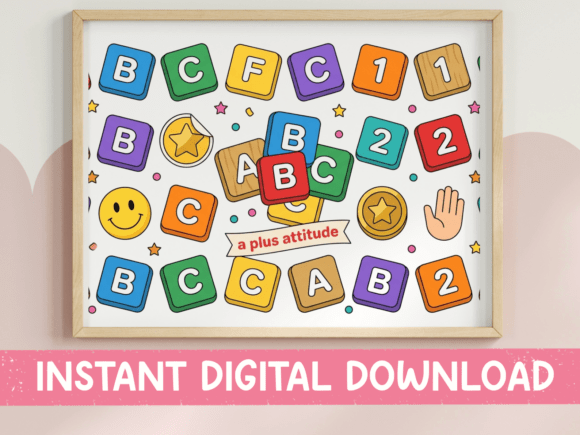A Plus Attitude Learning Blocks: Bold, Playful, and Unmistakably Positive