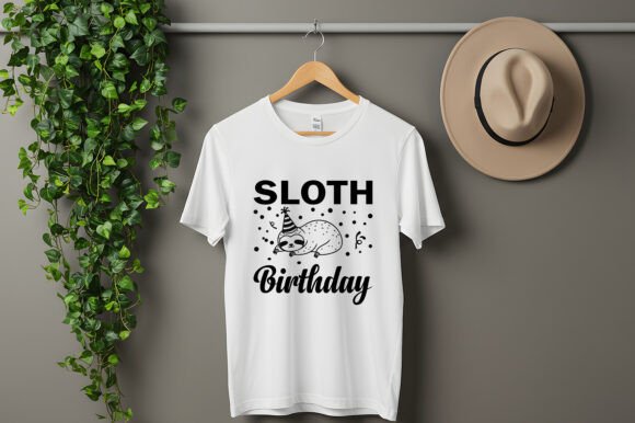 Celebrate in Style with the Birthday Sloth T-Shirt