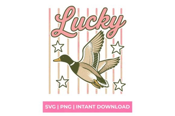 Embrace Nostalgia with the Lucky Duck Retro Mallard SVG