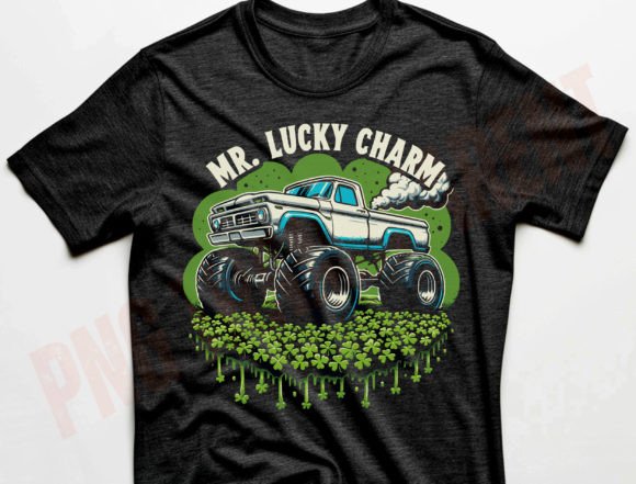 Kids Mr. Lucky Charm Png, Monster Truck: Bold Irish Fun
