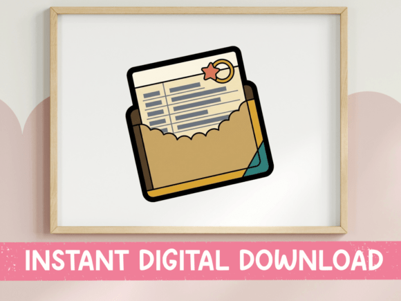 Letter in Envelope Pen Pal Sticker: A Handwritten Touch for Modern Design