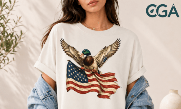 Patriotic Mallard Duck American Flag PNG: Design Asset Review