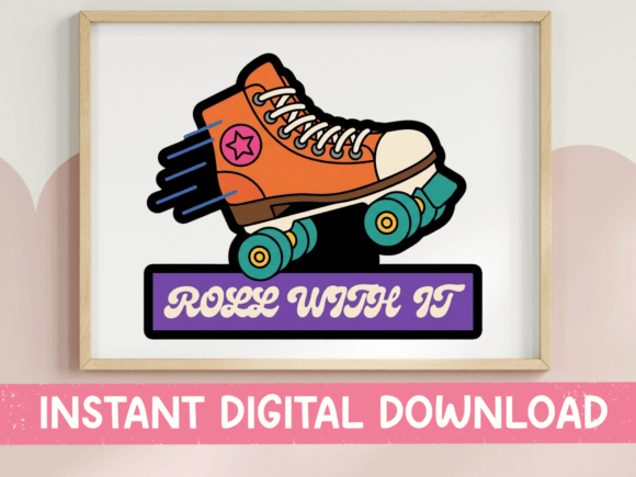 Roll with It: A Retro Roller Skate Design for Bold Projects