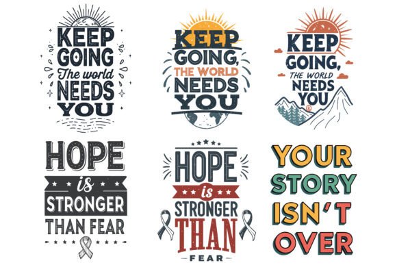 Suicide Awareness T-Shirt Design Bundle: A Toolkit for Impact